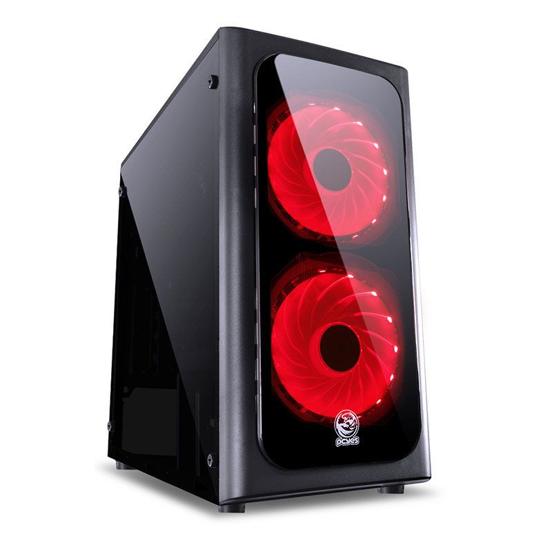Gabinete PcYes! Venus Preto 2x Fan Vermelho VENPTVM2FCA, 29189