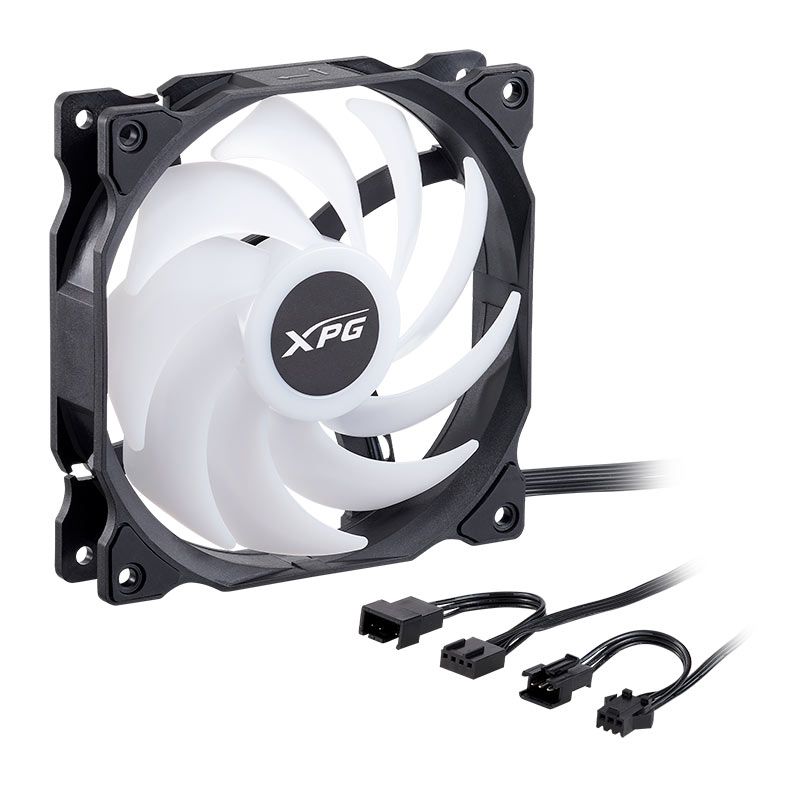 Kit Ventoinhas XPG Vento 120 PWM, ARGB, 3x120mm, Preto, VENTO120ARGBPWM3C-BKCWW