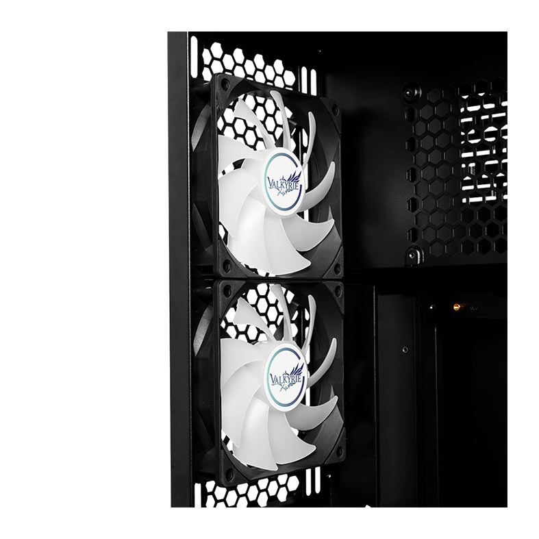 Gabinete Gamer Valkyrie ONE VK01, Full-Tower, Com 2 Fans, Lateral de Vidro, Preto, VK01-BLK