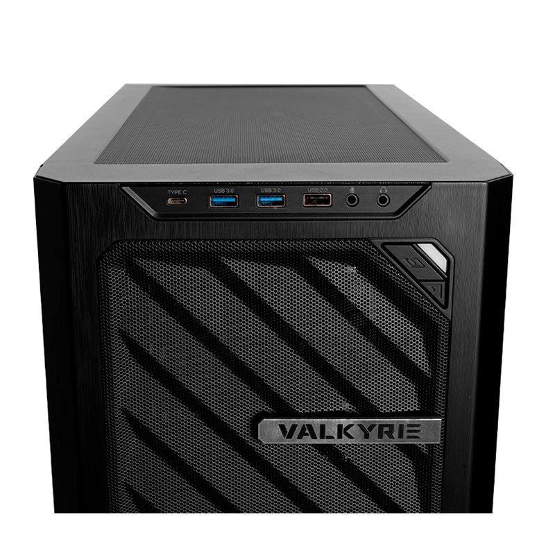 Gabinete Gamer Valkyrie ONE VK01, Full-Tower, Com 2 Fans, Lateral de Vidro, Preto, VK01-BLK