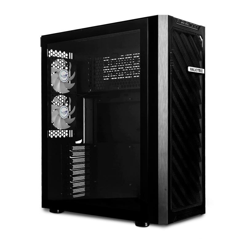 Gabinete Gamer Valkyrie ONE VK01, Full-Tower, Com 2 Fans, Lateral de Vidro, Preto, VK01-BLK