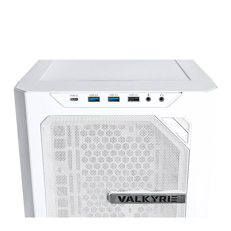 Gabinete Gamer Valkyrie ONE VK01, Full-Tower, Com 2 Fans, Lateral de Vidro, Branco, VK01-DIVE-WH