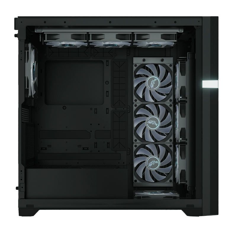 Gabinete Gamer Valkyrie VK02, Mid-Tower, Com Display, Lateral de Vidro, Preto, VK02-BLK