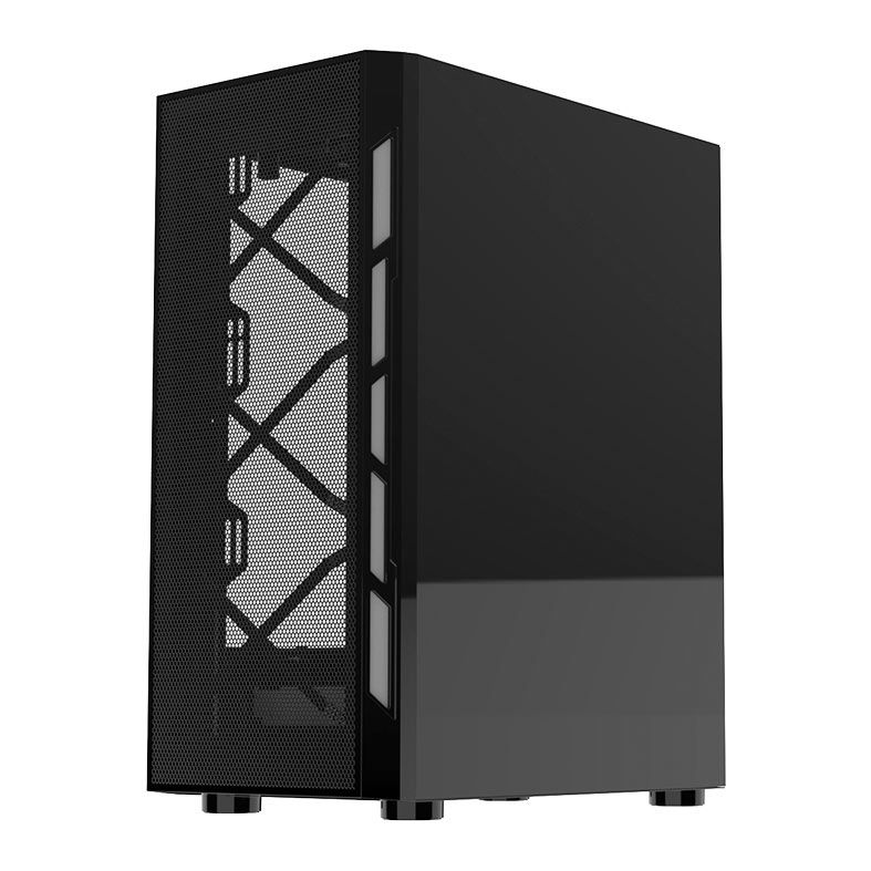 Gabinete Gamer Alseye Vortex, Mid-Tower, Lateral de Vidro, Preto, VORTEX-BK