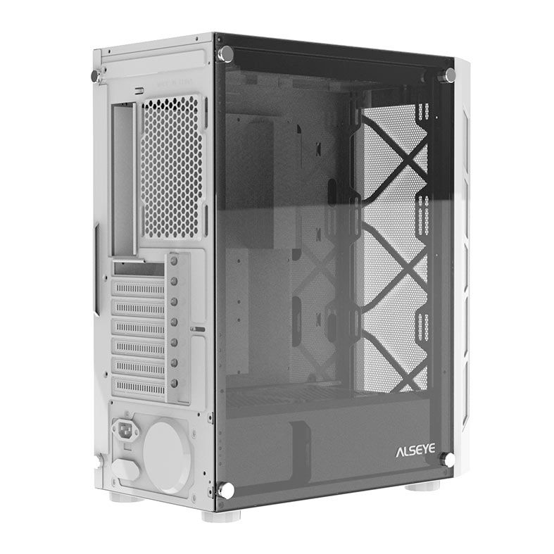 Gabinete Gamer Alseye Vortex, Mid-Tower, Lateral de Vidro, Branco, VORTEX-WH