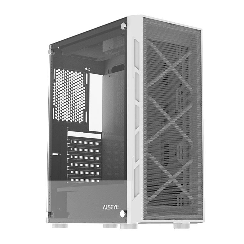 Gabinete Gamer Alseye Vortex, Mid-Tower, Lateral de Vidro, Branco, VORTEX-WH