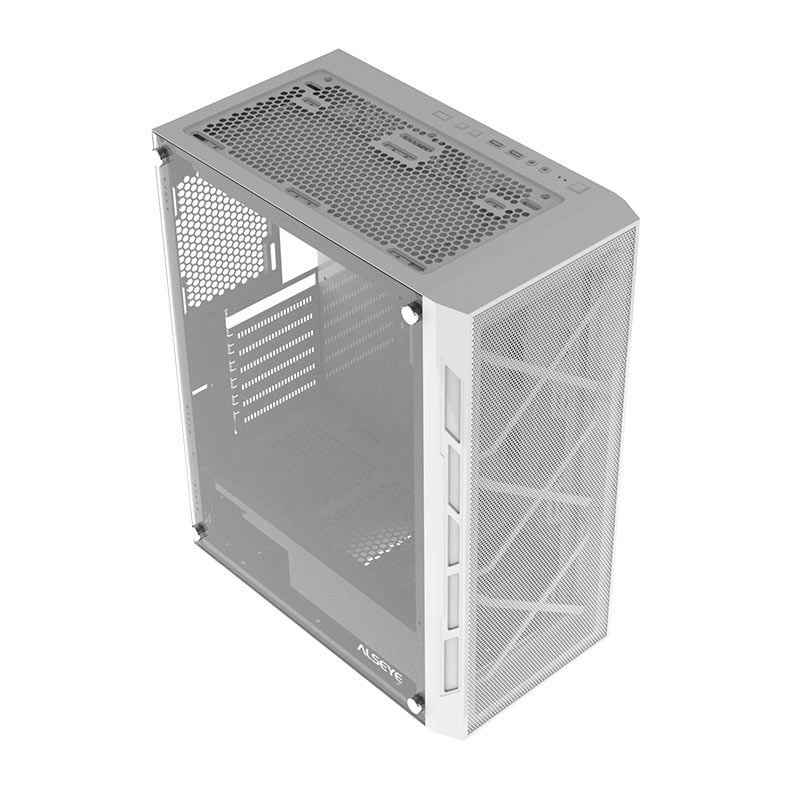 Gabinete Gamer Alseye Vortex, Mid-Tower, Lateral de Vidro, Branco, VORTEX-WH