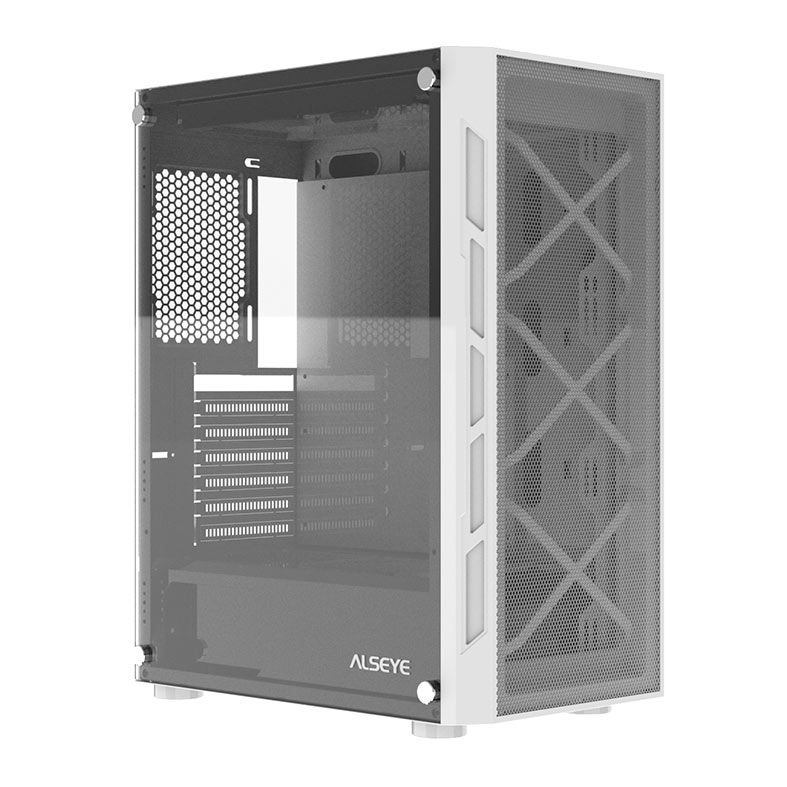 Gabinete Gamer Alseye Vortex, Mid-Tower, Lateral de Vidro, Branco, VORTEX-WH