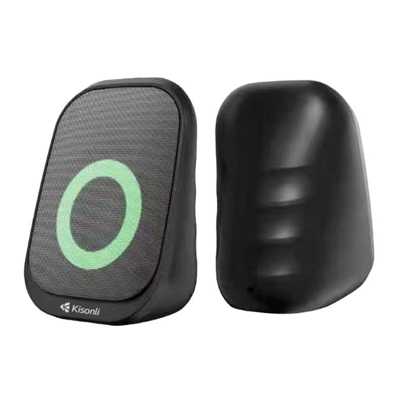 Caixa de Som Kisonli Vibewave X7, RGB, 6W, USB, Preto, VWB-X7-BL03