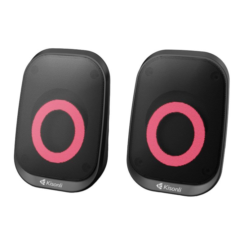 Caixa de Som Kisonli Vibewave X7, RGB, 6W, USB, Preto, VWB-X7-BL03