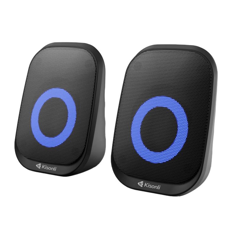 Caixa de Som Kisonli Vibewave X7, RGB, 6W, USB, Preto, VWB-X7-BL03