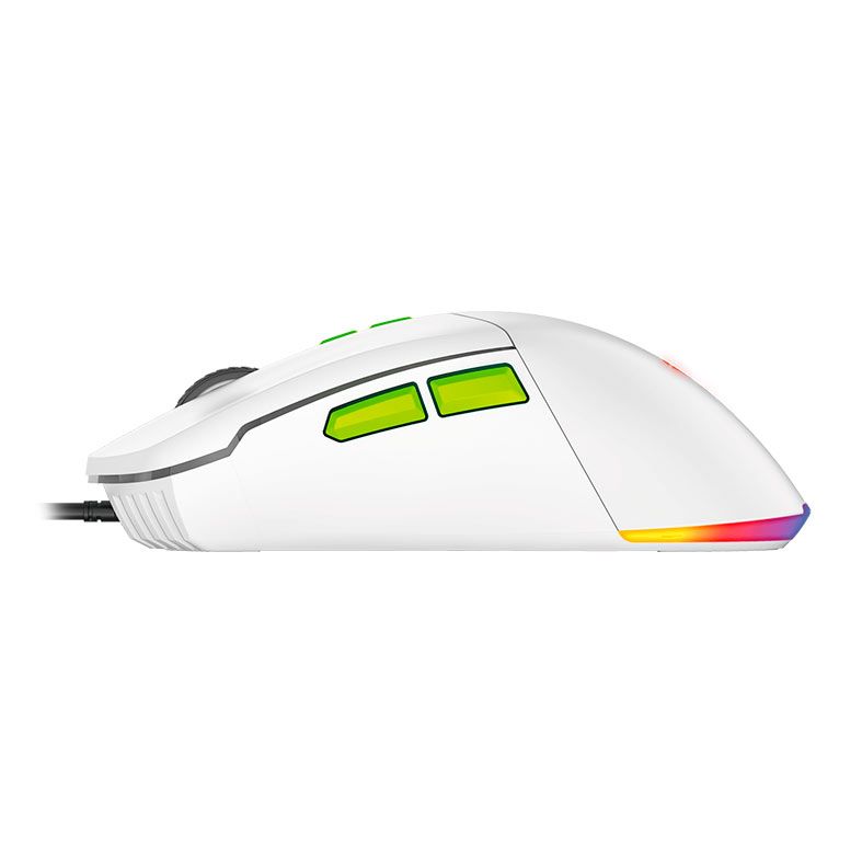 OPENBOX Mouse Gamer Fantech VX6 Phantom II, RGB, 7200DPI, 7 Botoes, Branco, VX6-WE