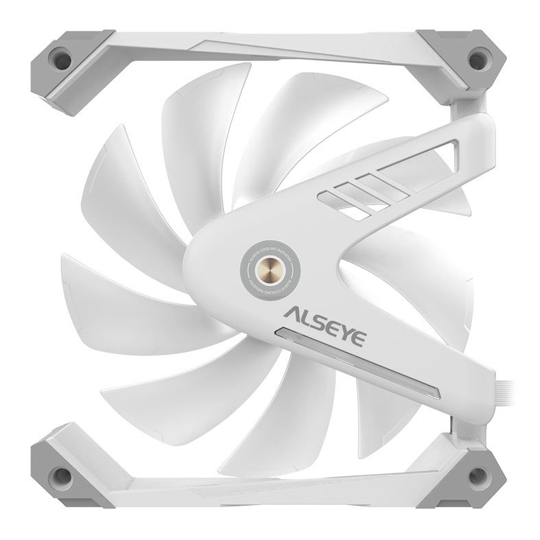 Ventoinha Alseye W12 Pro, ARGB, 120mm, Branco, W12-PRO-W