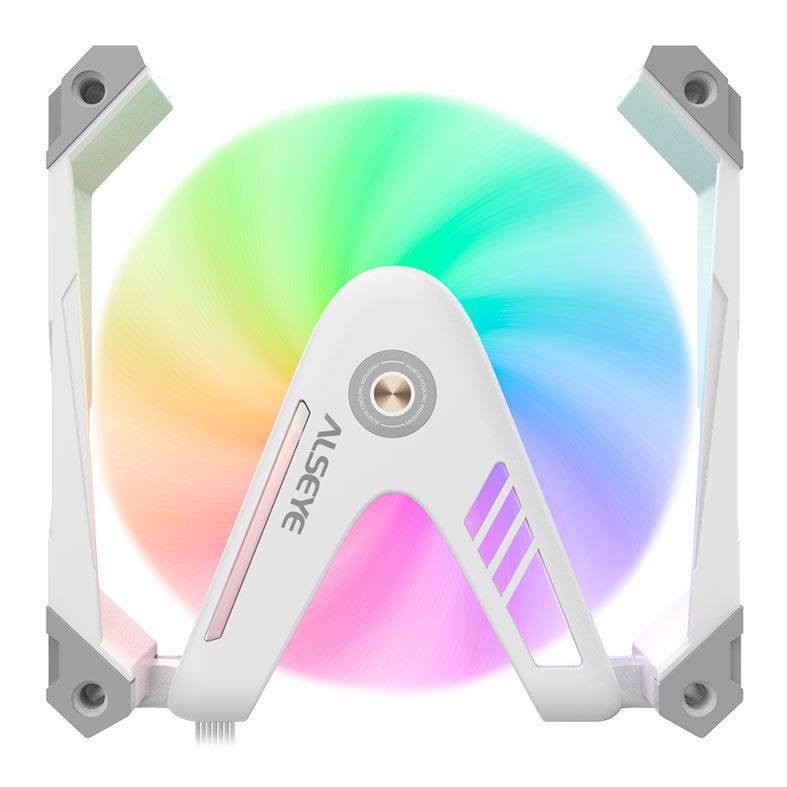 Ventoinha Alseye W12 Pro, ARGB, 120mm, Branco, W12-PRO-W