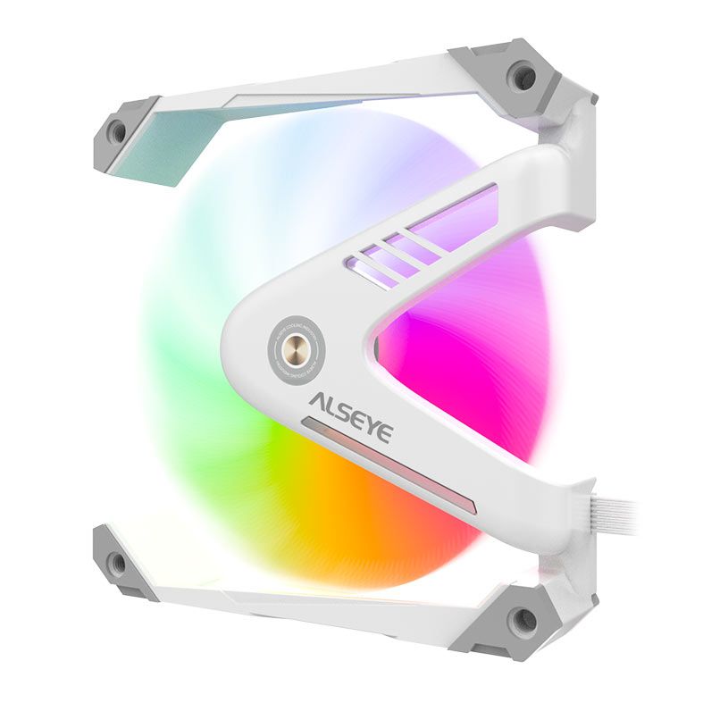 Ventoinha Alseye W12 Pro, ARGB, 120mm, Branco, W12-PRO-W