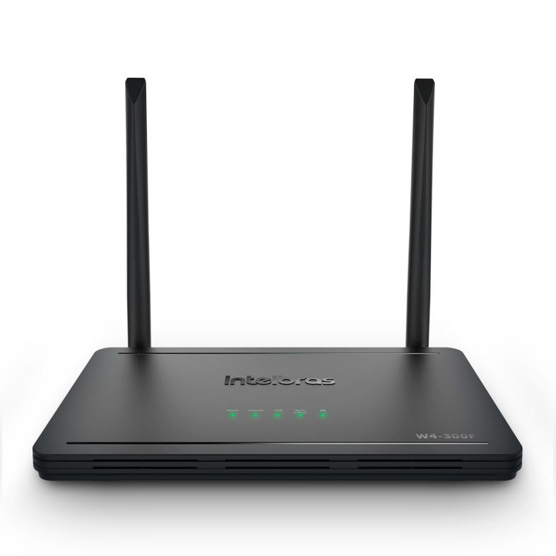 Roteador Intelbras Wi-Force W4-300F, 300Mpbs, 2 Antenas, Preto, W4-300F