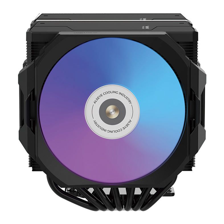 Cooler Para Processador Alseye W700, RGB, 120mm, Preto, W700-B