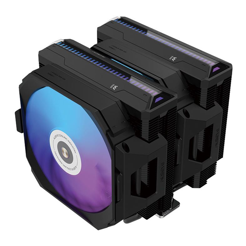 Cooler Para Processador Alseye W700, RGB, 120mm, Preto, W700-B