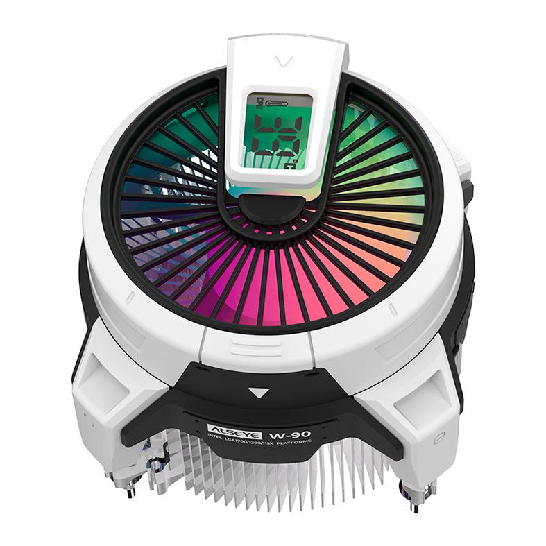 Cooler Para Processador Alseye W90, ARGB, 90mm, Branco, W90-ALSEYE