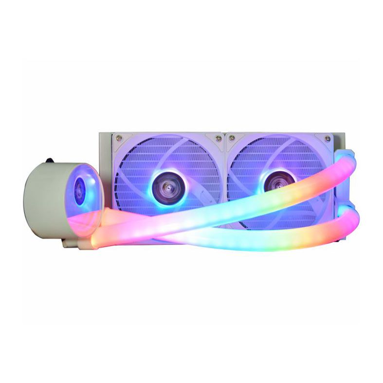 Water Cooler K-MEX WAC5, ARGB, 240mm, Branco, WAC5F12QABDBB0X