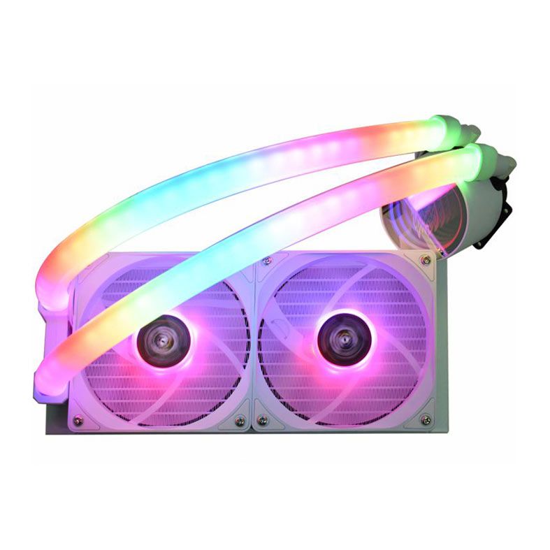 Water Cooler K-MEX WAC5, ARGB, 240mm, Branco, WAC5F12QABDBB0X