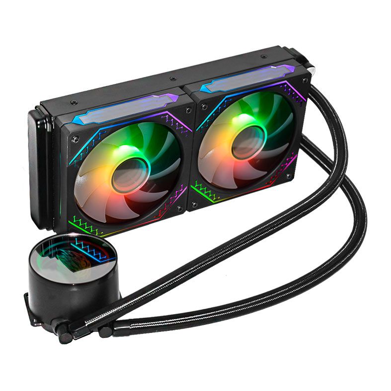 Water cooler K-Mex Infinite Space, ARGB, 240mm, Preto, WAC7F12QFTDAB0X