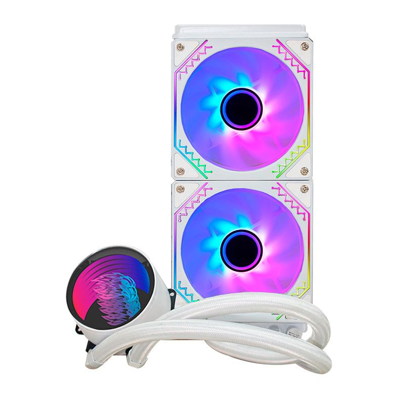 Water cooler K-Mex Infinite Space, ARGB, 240mm, Branco, WAC8F12QFTDAB0X