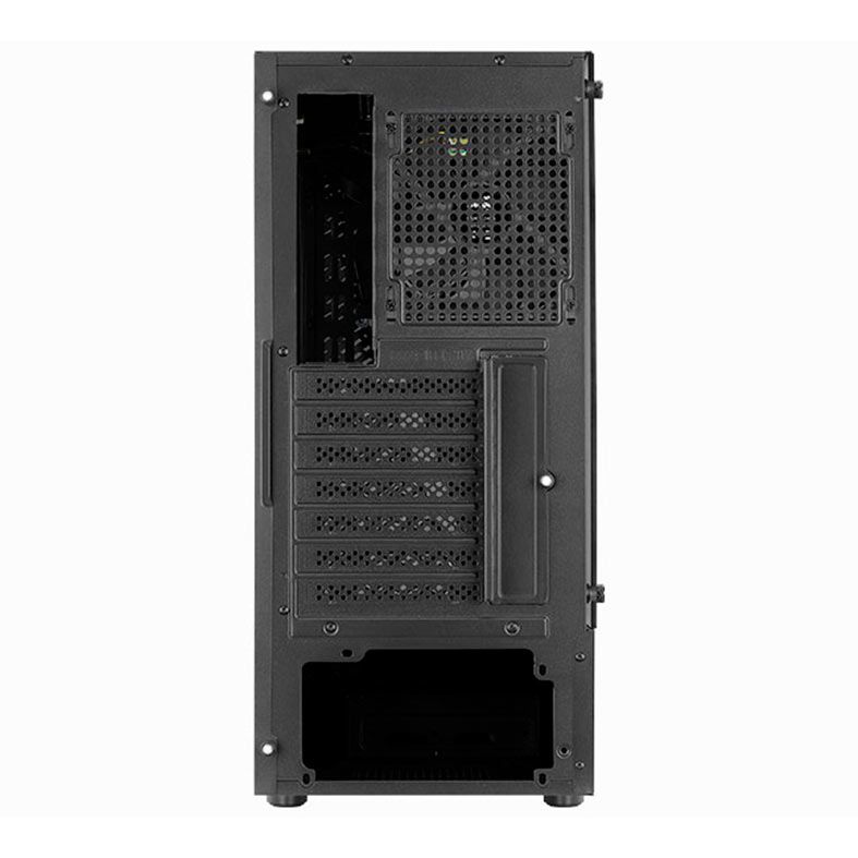 Gabinete Gamer Aerocool Wave V1, Mid-Tower, Lateral de vidro, Com 1 Fan, Preto, WAVE-G-BK-V1