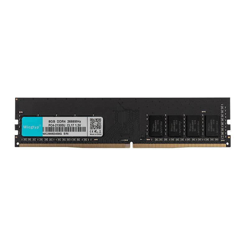 Memoria Wicgtyp, 8GB (1x8GB), DDR4, 2666Mhz, C17, Preta, WC2666D408G