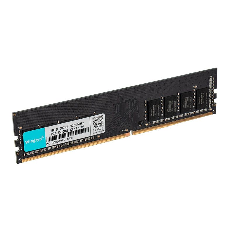 Memoria Wicgtyp, 8GB (1x8GB), DDR4, 3200Mhz, C17, Preta, WC3200D408G