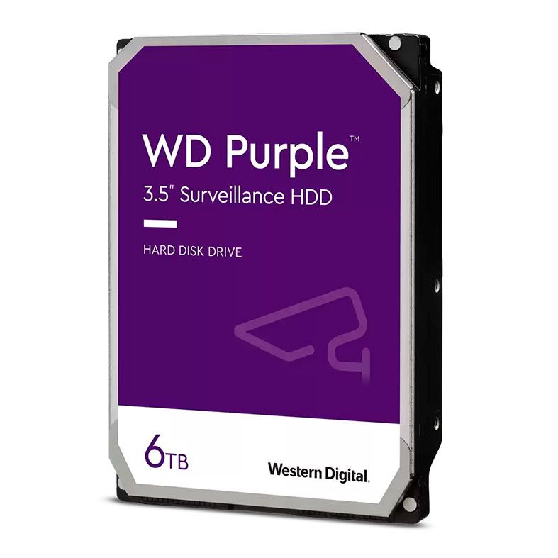 HD WD Purple 6TB, 3.5, 5700 RPM, Sata III 6GB/s, Cache 256MB, WD63PURZ