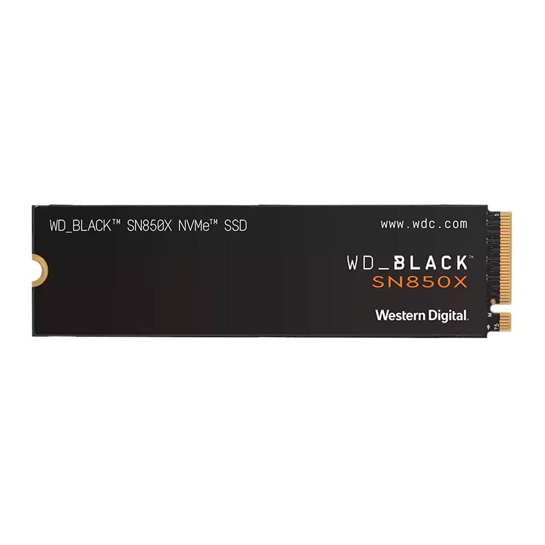 SSD WD Black SN850X, 1TB, M.2 2280, PCIe NVMe, Leitura 7300 MB/s, Gravacao 6300MB/s, WDS100T2X0E