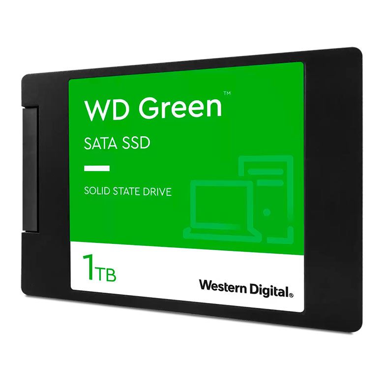 SSD WD Green, 1TB, 2.5, Sata III 6GB/s, Leitura 545 MB/s, Gravacao 430 MB/s, WDS100T3G0A