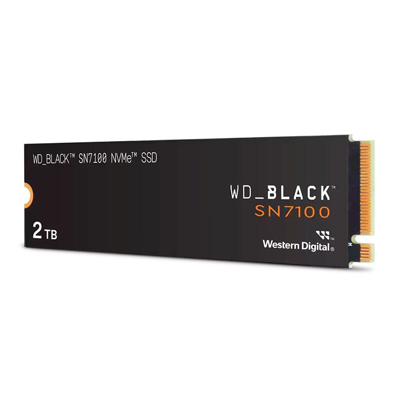 SSD WD Black SN7100, 2TB, M.2 2280, PCIe NVMe, Leitura 7250MB/s, Gravacao 6900MB/s, WDS200T4X0E