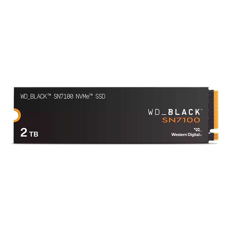 SSD WD Black SN7100, 2TB, M.2 2280, PCIe NVMe, Leitura 7250MB/s, Gravacao 6900MB/s, WDS200T4X0E
