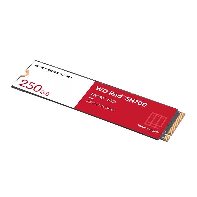 SSD WD Red SN700, 250GB, M.2 2280, PCIe NVMe , Leitura de 3100 MB/s, Gravacao de 1600 MB/s, WDS250G1R0C