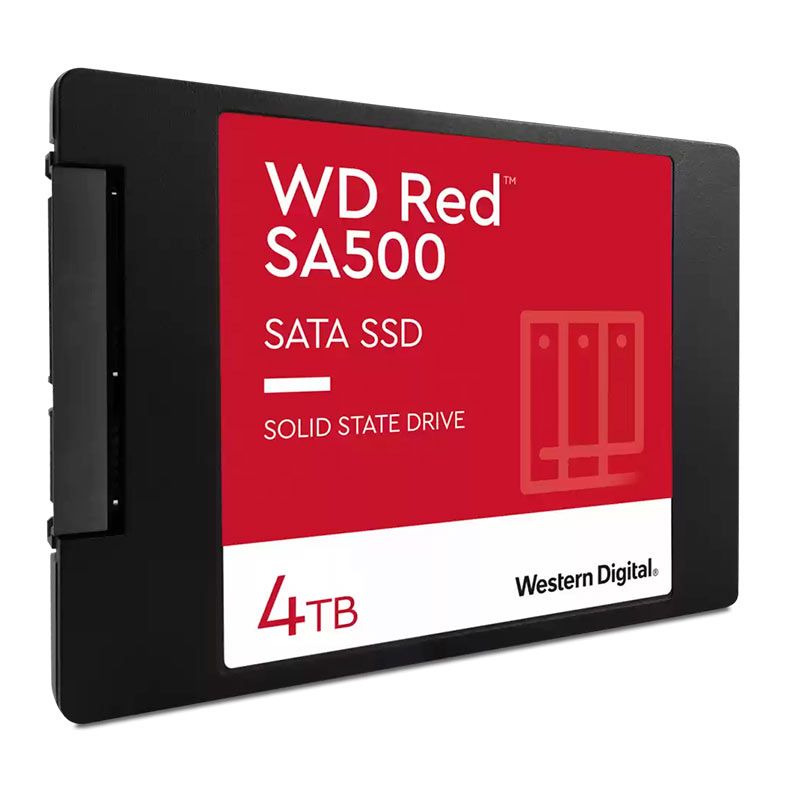 SSD WD Red SA500, 4TB, 2.5, SATA III 6GB/s, Leitura de 560 MB/s, Gravacao de 530 MB/s, WDS400T1R0A