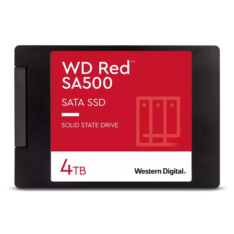 SSD WD Red SA500, 4TB, 2.5, SATA III 6GB/s, Leitura de 560 MB/s, Gravacao de 530 MB/s, WDS400T1R0A
