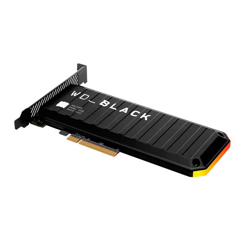 SSD WD Black AN1500, 4TB, RGB, PCIe NVMe, Leitura 6500 MB/s, Gravacao 4100 MB/S, WDS400T1X0L