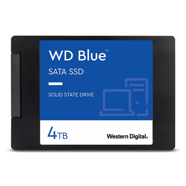 SSD WD Blue, 4TB, 2.5, Sata III 6GB/s, Leitura 560 MB/s, Gravacao 530 MB/s, WDS400T2B0A