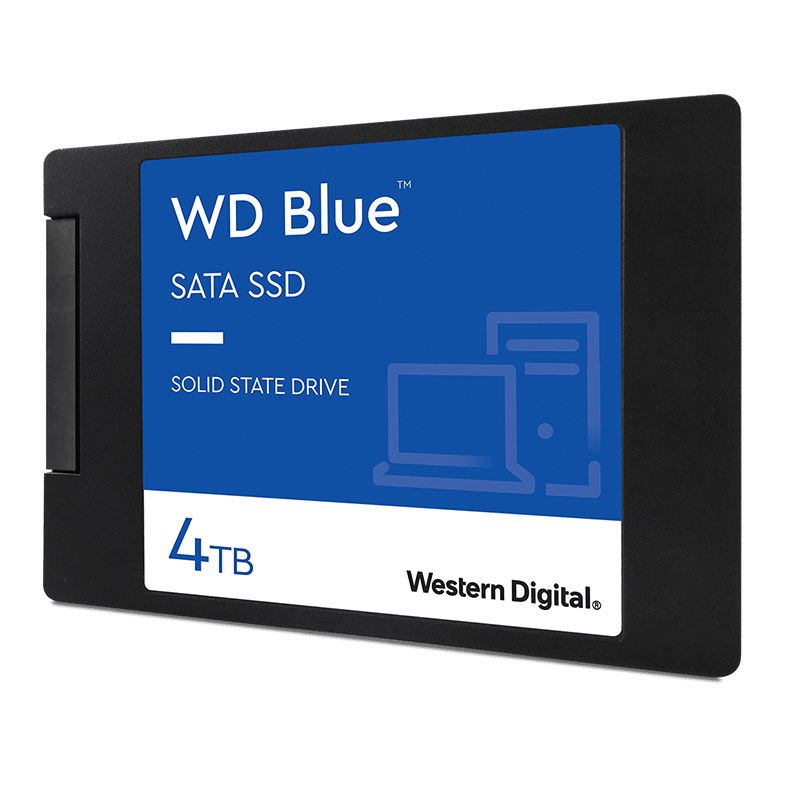 SSD WD Blue, 4TB, 2.5, Sata III 6GB/s, Leitura 560 MB/s, Gravacao 530 MB/s, WDS400T2B0A