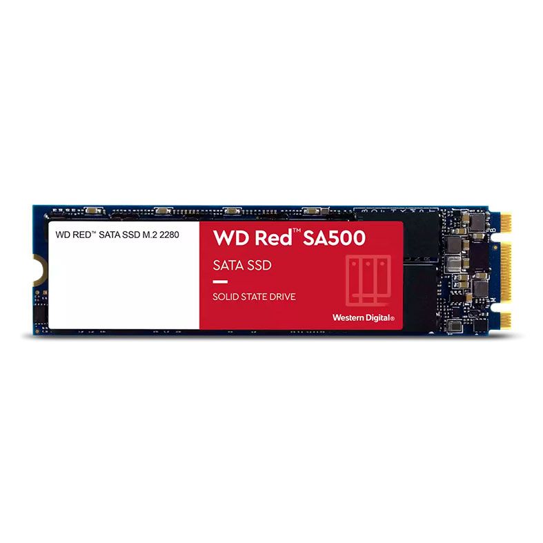 SSD WD Red SA500, 500GB, M.2 2280, SATA III 6GB/s, Leitura de 560 MB/s, Gravacao de 530 MB/s, WDS500G1R0B