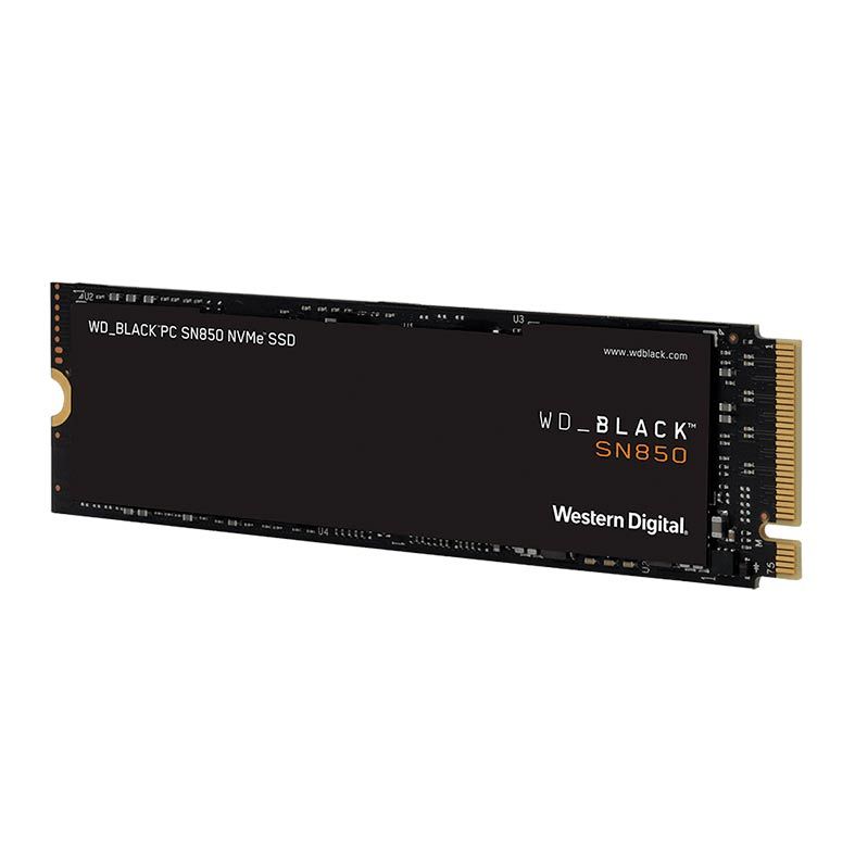 SSD WD Black SN850, 500GB, M.2 2280, PCIe NVMe, Leitura 7000MB/s, Gravacao 4100MB/s, WDS500G1X0E-00AFY0