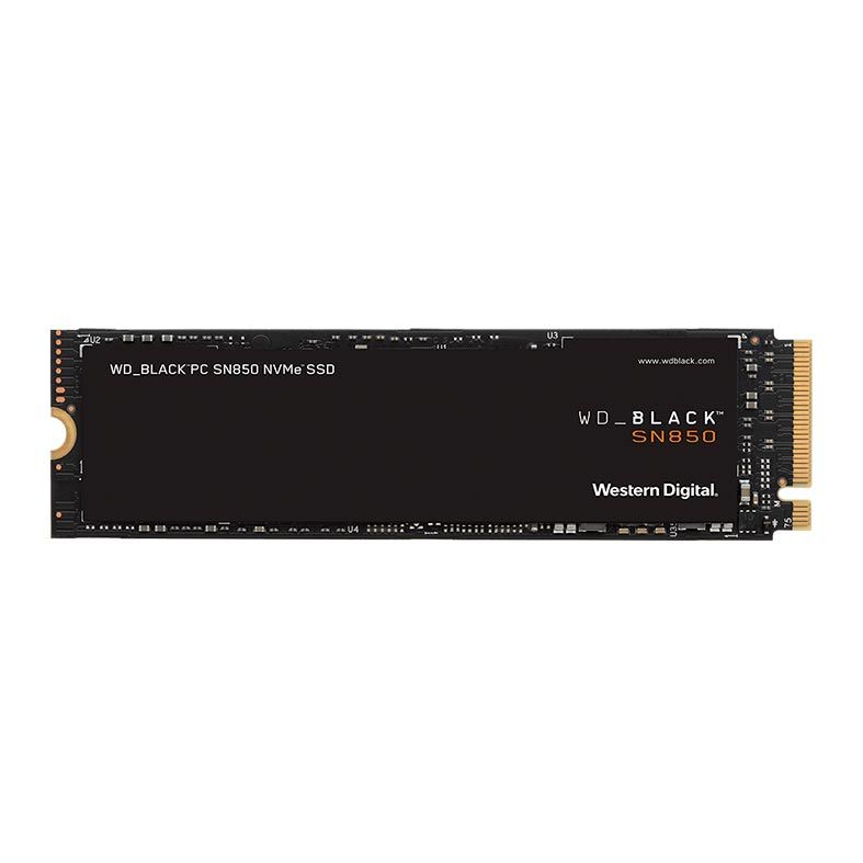 SSD WD Black SN850, 500GB, M.2 2280, PCIe NVMe, Leitura 7000MB/s, Gravacao 4100MB/s, WDS500G1X0E-00AFY0
