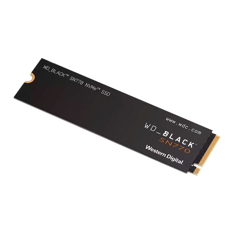 SSD WD Black SN770, 500GB, M.2 2280, PCIe NVMe, Leitura 5000 MB/s, Gravacao 4000 MB/s, WDS500G3X0E