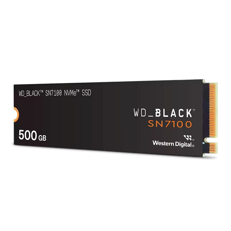 SSD WD Black SN7100, 500GB, M.2 2280, PCIe NVMe, Leitura 6800MB/s, Gravacao 5800MB/s, WDS500G4X0E