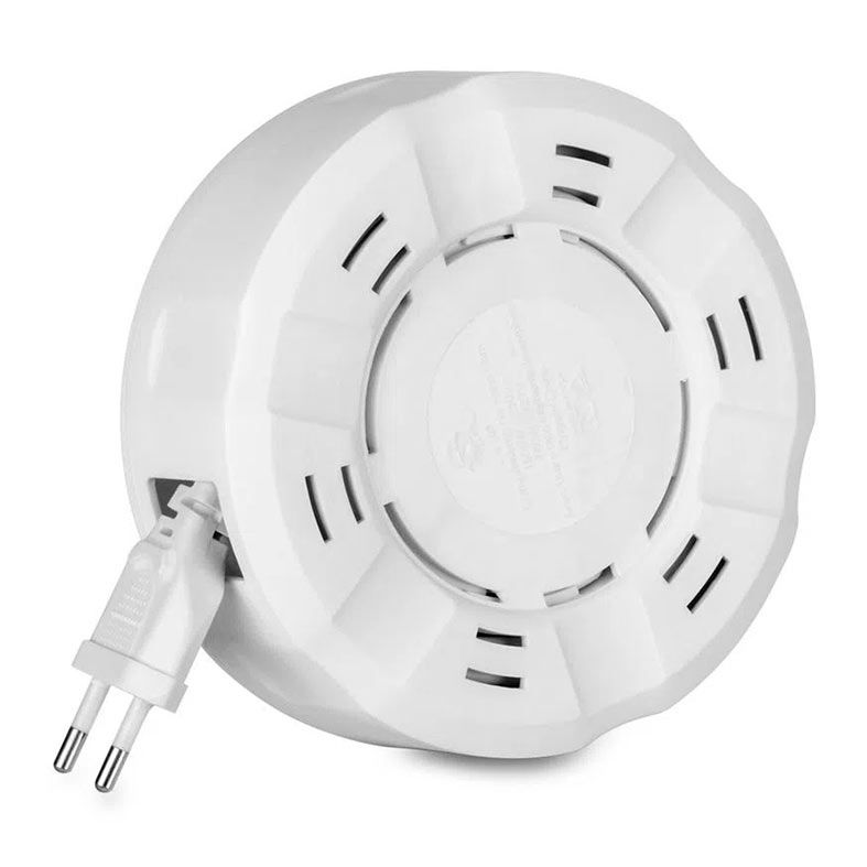 Extensor Retratil Multi, 3 Tomadas, Bivolt, 5m, Branco, WI252