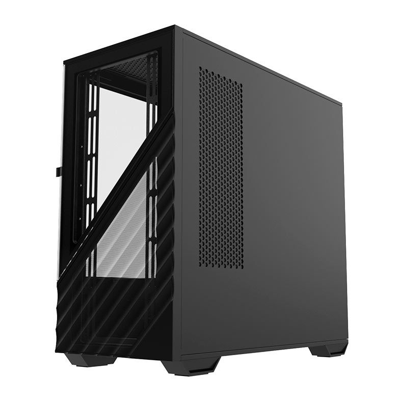 Gabinete Gamer Alseye Wins 80, Mid-Tower, Lateral de Vidro, Preto, WINS80-B
