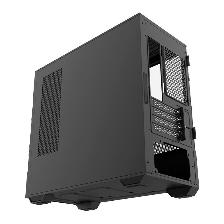 Gabinete Gamer Alseye Wins 80, Mid-Tower, Lateral de Vidro, Preto, WINS80-B