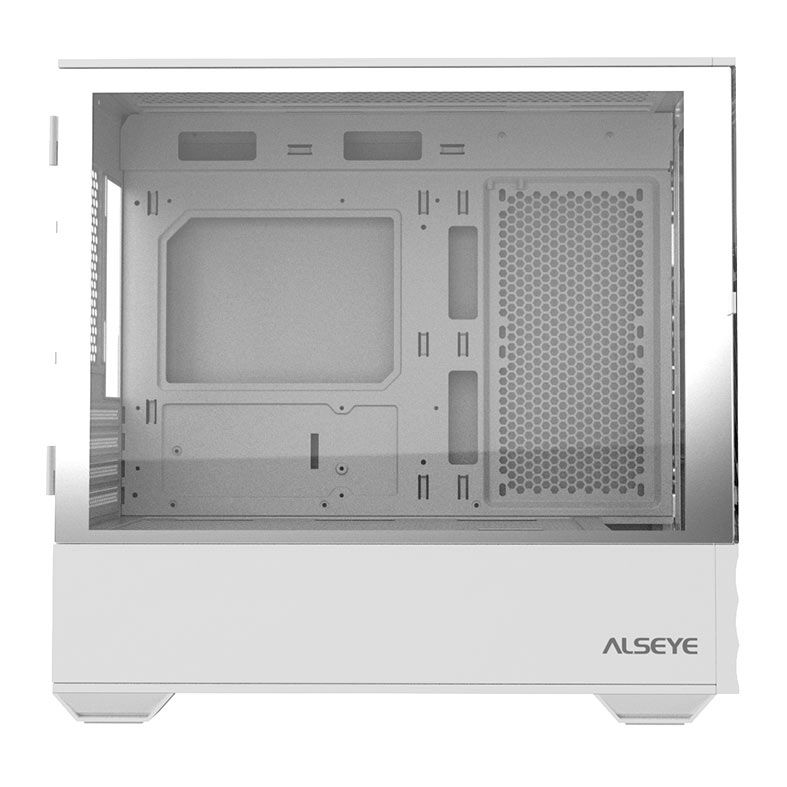 Gabinete Gamer Alseye Wins 80, Mid-Tower, Lateral de Vidro, Branco, WINS80-W